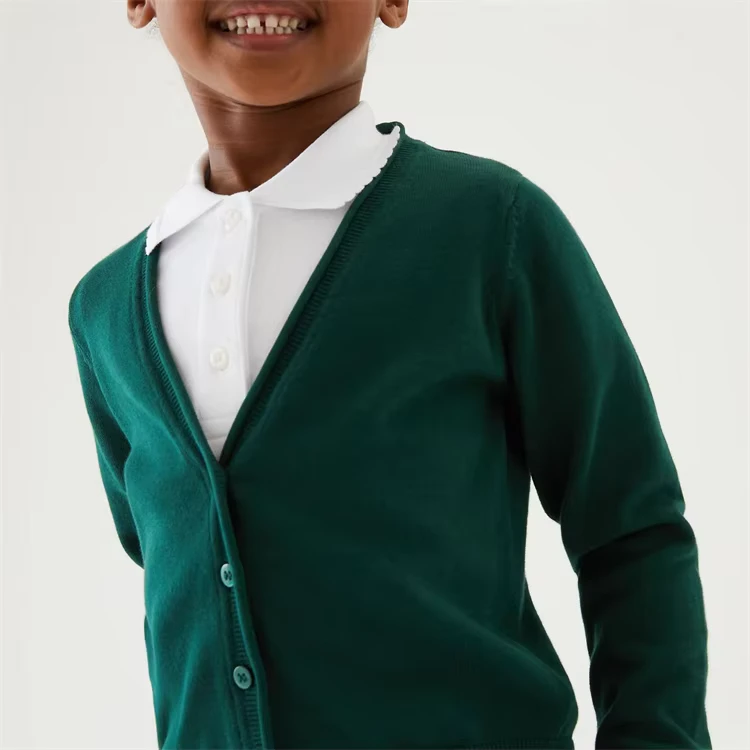 Flat-Knitting-Machine-Simple-Design-Uniform-Cardigan-Boys-and-Girls-School-Sweater