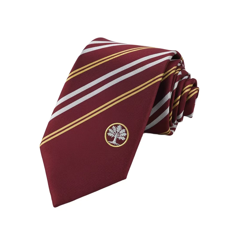 Football-Club-Sports-Logo-Ties-Supplier-Mens-Formal-Polyester-Stripe-Black-Tiger-Necktie-for-School