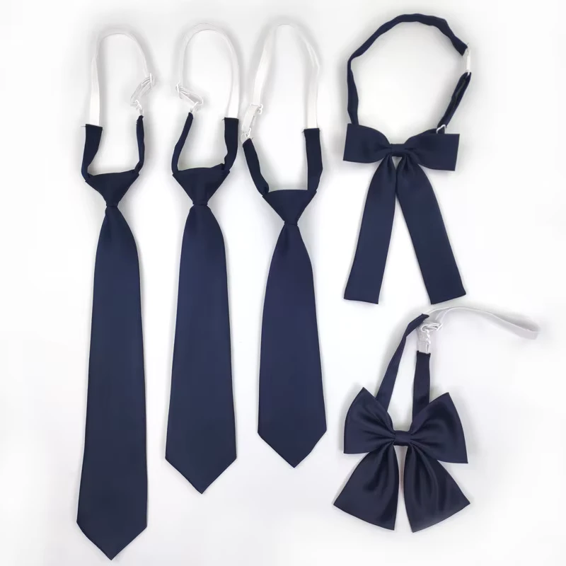 Formal-School-Uniform-Pre-Tied-Adjustable-Bow-Tie-Sets-100-Polyester-Anti-Pilling-Neckties