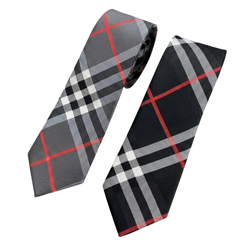 Formal-Slim-School-Uniform-Necktie-Microfiber-Mens-Plaid-Tie-Manufacturer
