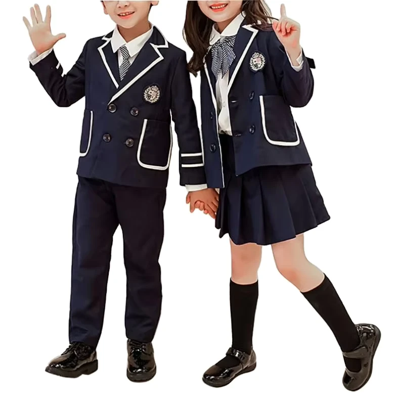 Four-Piece-Set-Suit-Custom-Design-Middle-and-High-School-Blazer-Boys-and-Girs-Primary-School-Uniform-Designs