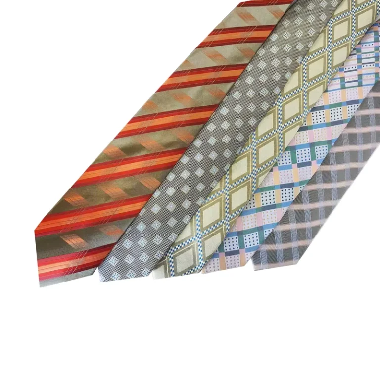 GRS-Certified-Poly-Fashion-Check-Pattern-Series-Necktie-BSCI-Certification-Factory-Custom-Logo-Mens-Woven-Casual-Neck-Tie
