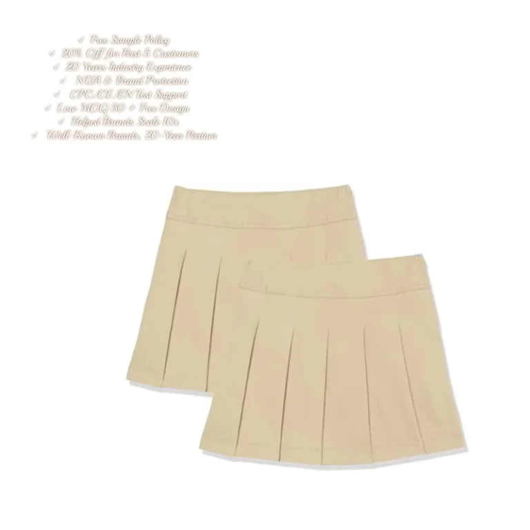 Girls-Fashionable-Breathable-Mini-Plaid-Pleated-Skirt-Sandy-Pack-Children-Clothes