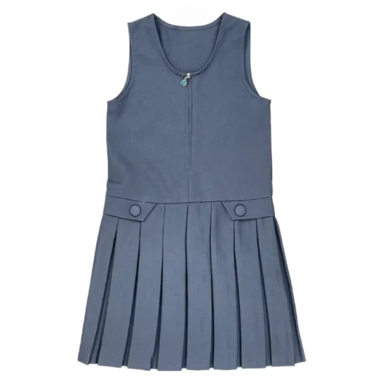 Girls-Private-School-Dress-with-Zipper-and-Sleeveless-Design-for-Primary-and-Junior-High-School