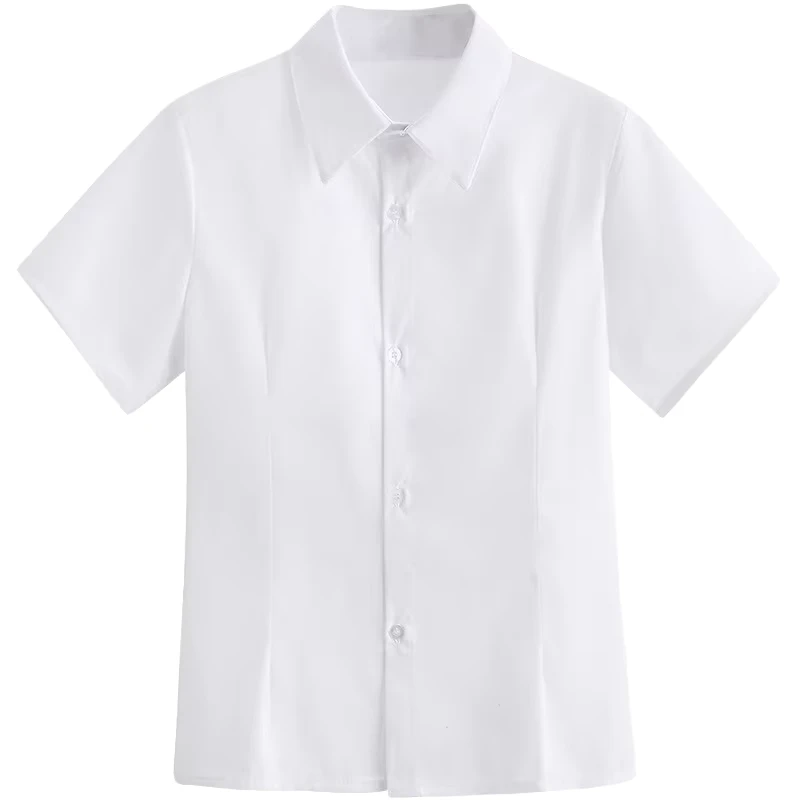 Girls-School-Shirts-School-Uniforms-for-Students-White-Short-sleeved-and-Long-sleeved-Shirts