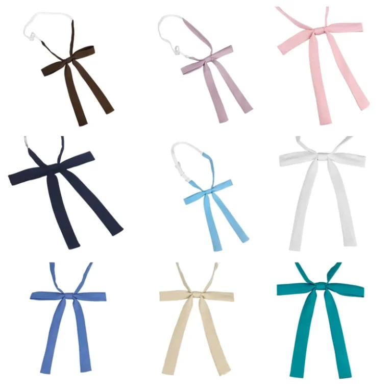 Girls-School-Uniform-Formal-Polyester-Tie-Cross-Adjustable-Neck-Tie-for-Girls