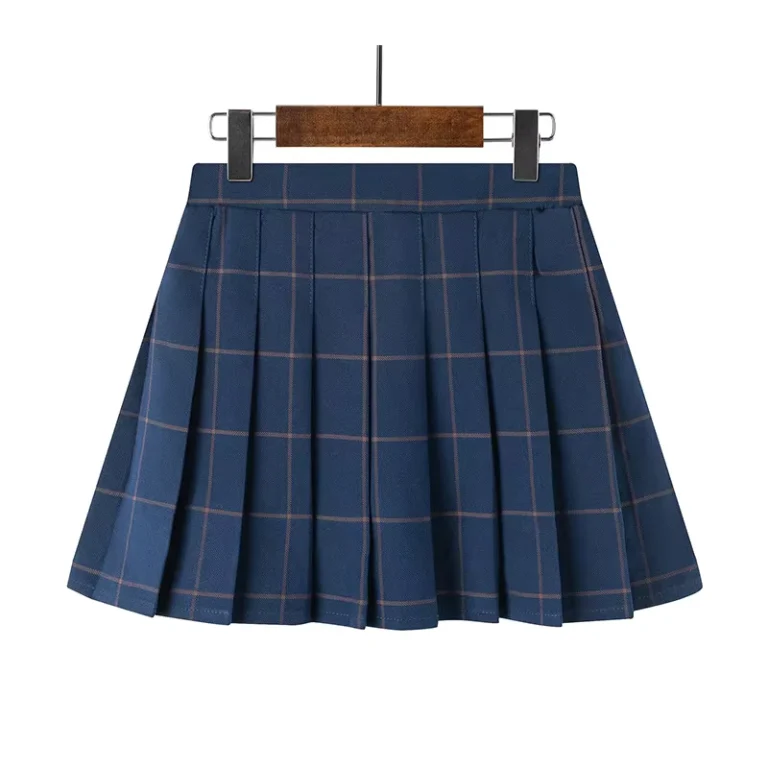 Girls-School-Uniform-Pleated-Skirt-Shorts-Lining-Checkered-Korean-New-Girls-School-Party-Costume-Skirt-Uniform-Girls-Daily-Skirt