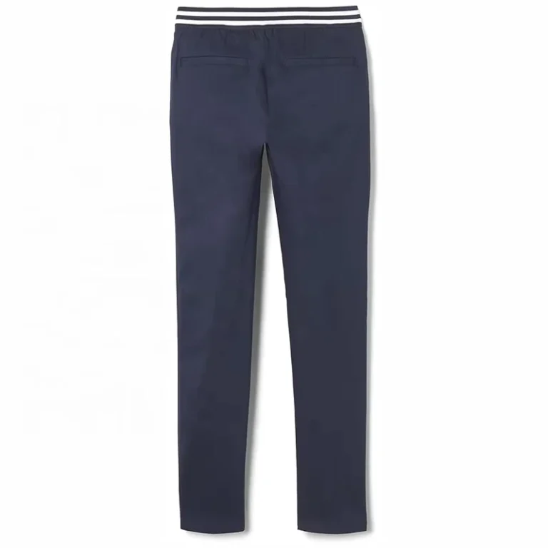 Girls-Stretch-Pants-with-Elastic-Waist-and-Pockets-School-Uniform-for-Kids
