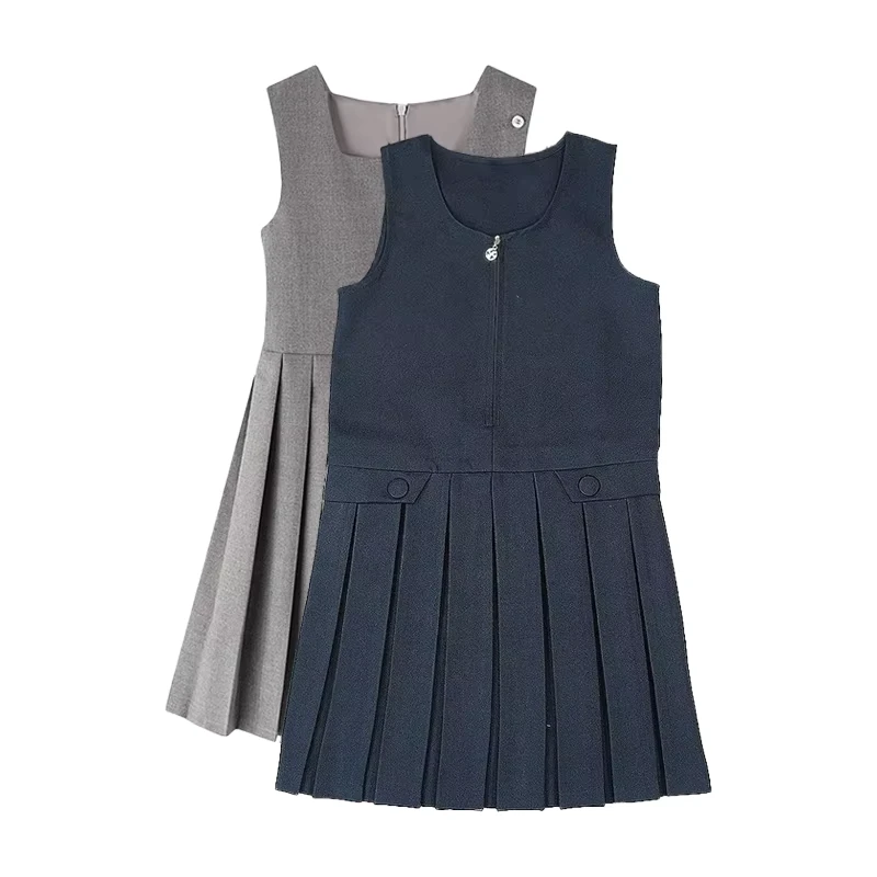 Girls-Summer-Short-Sleeve-Dress-School-Uniform-Polo-Shirt-Primary-School-Girl-Student-Dress-Clothing