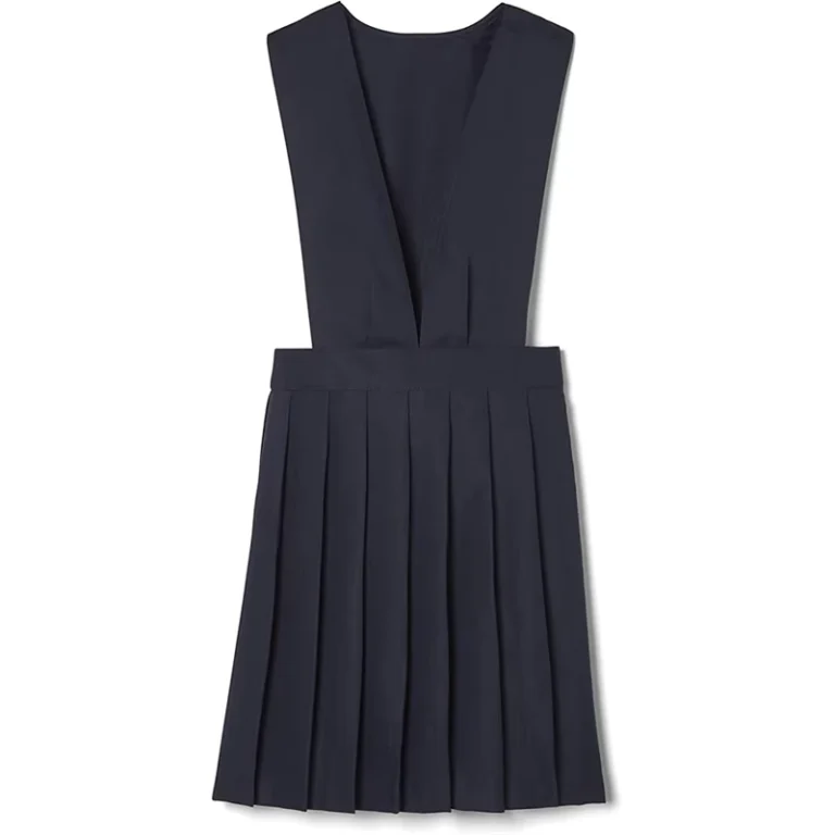 Girls-V-Neck-Jumper-School-Uniform-Dress