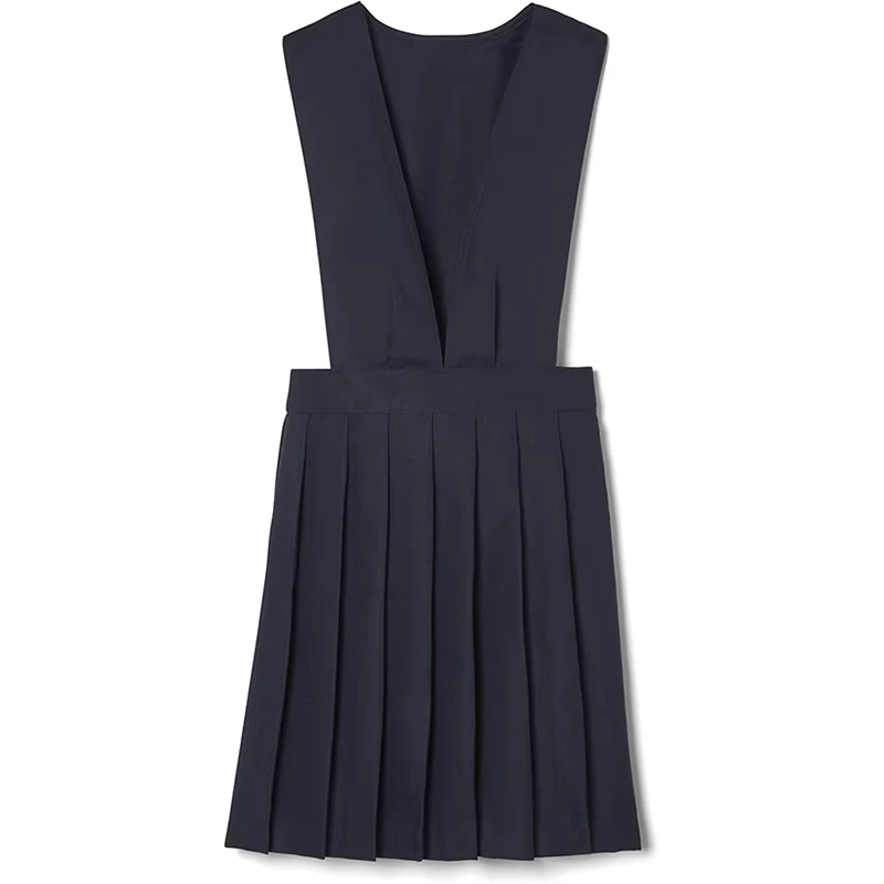 Girls-V-Neck-Jumper-School-Uniform-Dress