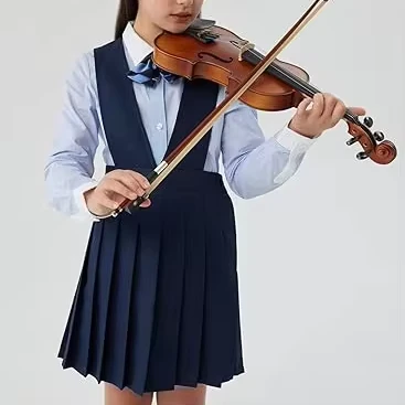Girls-V-Neck-Plaid-Dress-for-Girls-School-Uniforms-Girls-Middle-School-Summer-Panel-Pleat-Skirt-Uniform