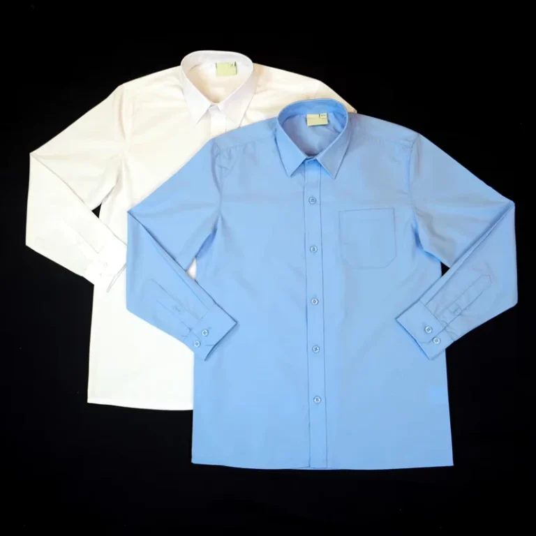 Good-High-Quality-School-Uniform-White-Long-Sleeve-Shirt-Blue-Long-Sleeve-Shirt-and-School-Pants-School-Clothing-Student-Wear