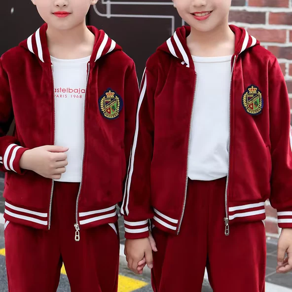 Good-Quality-Cotton-Children-Windproof-Sportswear-Jogger-Kids-Tracksuit-Sets-School-Uniforms