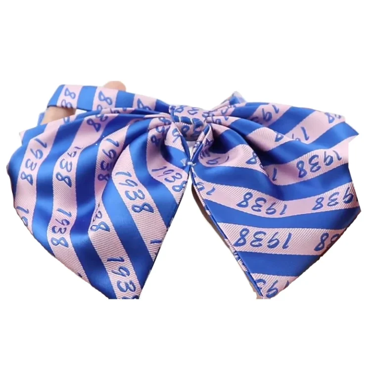 Greek-Jack-and-Jill-of-America-Lapel-Pin-Soror-Women-Bowtie-Adjustable-Straps-Bowtie-Silk-Polyester-School-Sorority-Bow-Tie