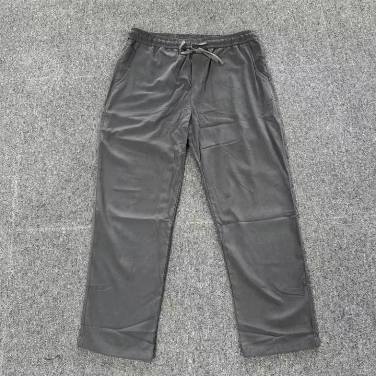 Grey-Spring-Customized-Pants-Loose-Nylon-Drawstring-Pants-Sport-Straight-Pocket-Pants