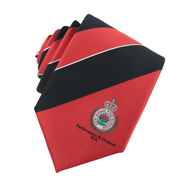 Hand-Made-Quick-Dry-Microfiber-Stripe-Custom-Uniform-Logo-Polyester-Weave-Jacquard-Tie