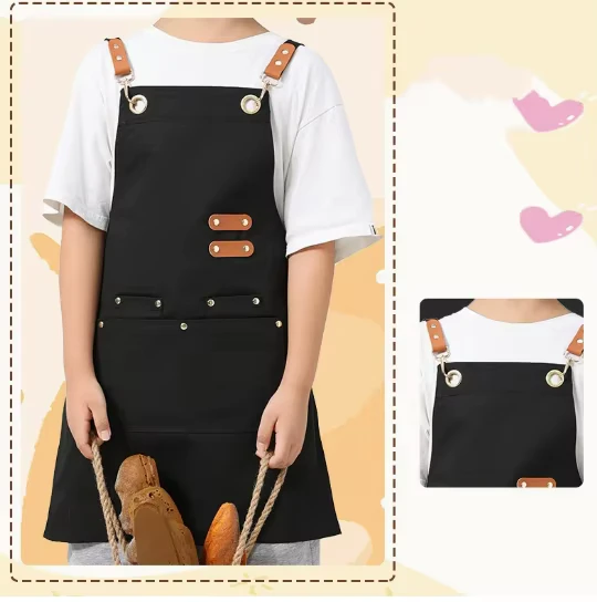 Heavy-Duty-Waterproof-Canvas-School-Art-Painting-Kids-Apron