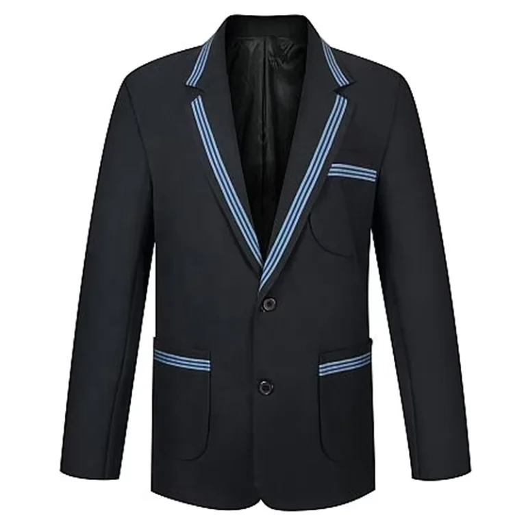 High-Middle-Primary-School-Uniform-School-Boys-and-Girls-Children-Student-Fitted-Blazers-Coat-With-Trim-Badged-Blazer-Jacket