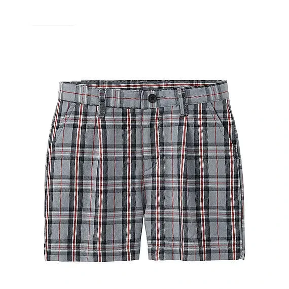 High-Quality-Boys-Plaid-School-Uniform-Summer-Casual-Shorts-From-China-Supplier