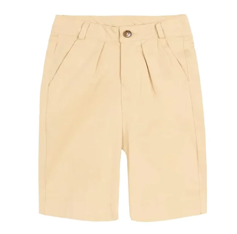 High-Quality-Clothes-Boys-Solid-School-Uniform-Shorts-Non-Stretch-Cotton-Straight-Fitted-Pockets-Side-Children-Summer-Wear