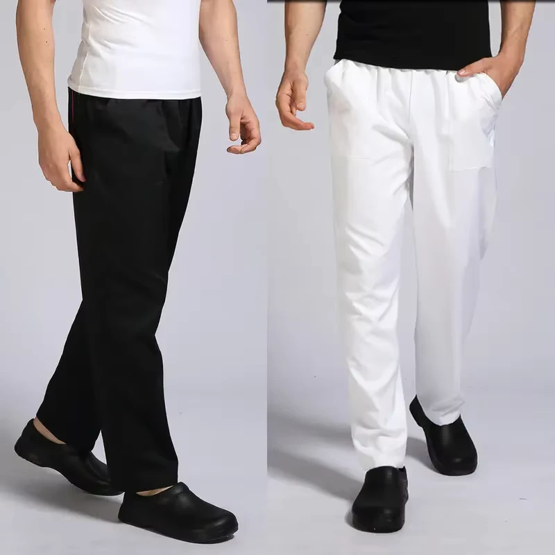 High-Quality-Cook-Uniform-Pants-Polyester-Cotton-Chef-Trouser-Men-Chef-Pants-Customizable-Color