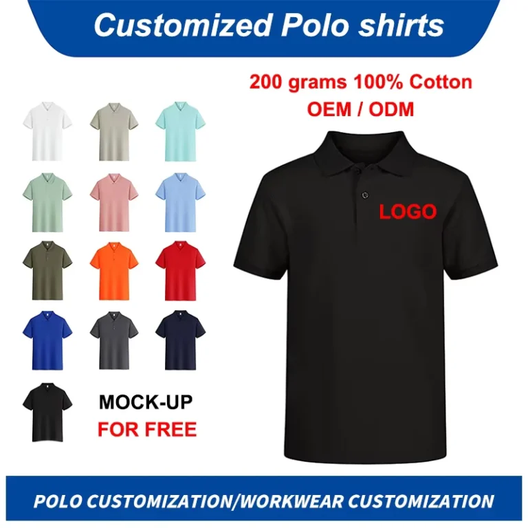 High-Quality-Custom-Logo-Midweight-Sport-School-Cotton-Polyester-Uniforms-Breathable-Mens-Tennis-Plain-Short-Sleeve-Polo-Shirts