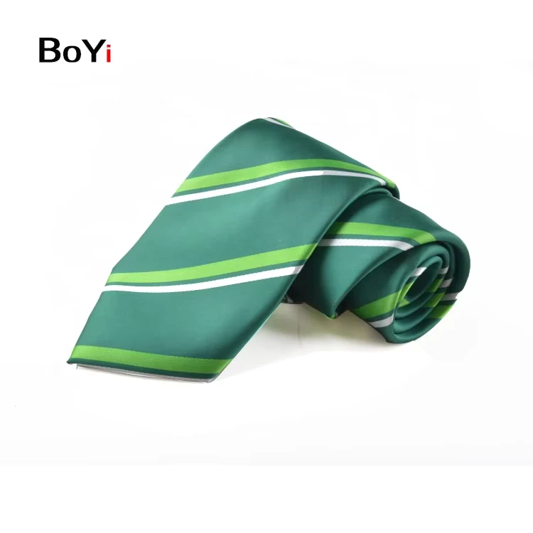High-Quality-Custom-Mens-Formal-Striped-Polyester-Tie-Durable-Product