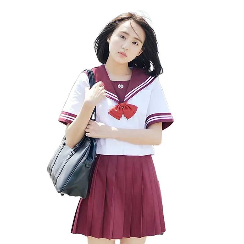 High-Quality-Custom-Stylish-Design-School-Uniforms-Japanese-School-Skirt-Navy-Uniform
