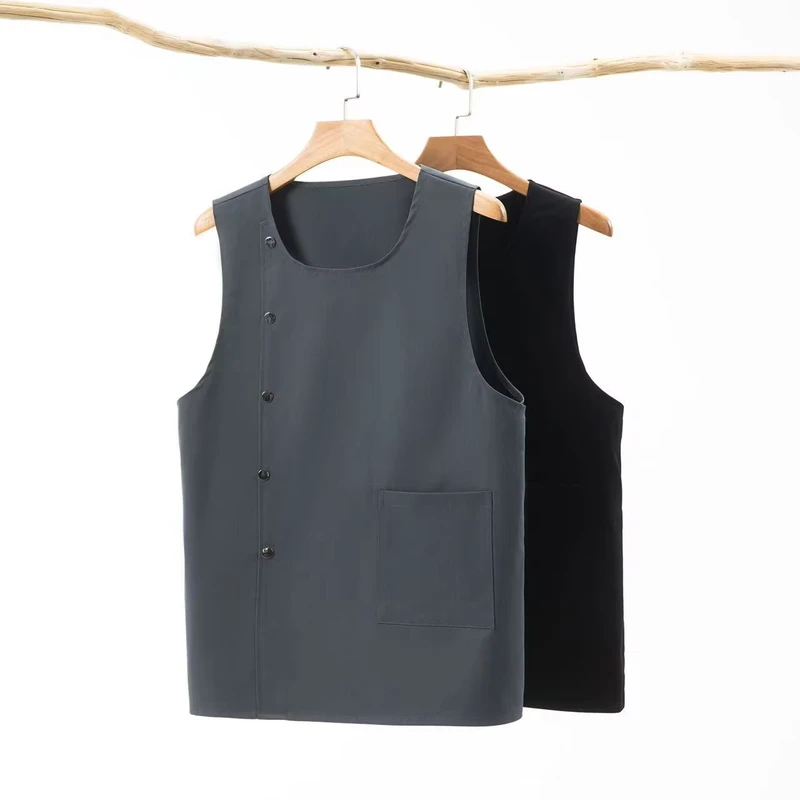 High-Quality-Custom-logo-Chef-Kitchen-Vest-Aprons-Waiter-Uniform-Kitchen-Baker-Coffee-Shop-Work-Apron-for-Unisex