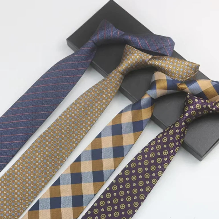 High-Quality-Custumised-Shop-Personalised-Easy-Necktie-Checked-Striped-Fashion-Polyester-Men-Tie
