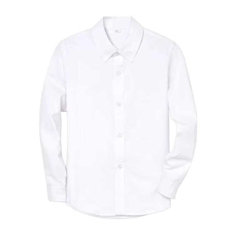 High-Quality-Girls-and-Boys-School-Uniform-100-Cotton-Kids-School-White-Shirts-Uniforms