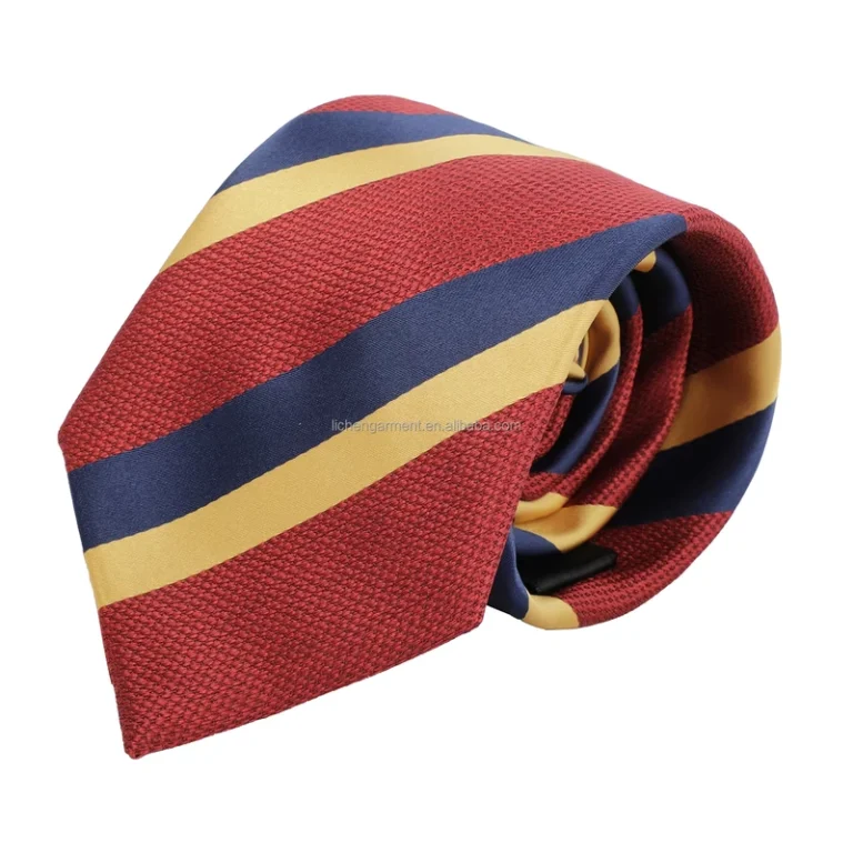 High-Quality-Jacquard-Luxury-Mens-Striped-Embroidered-Breathable-Formal-School-Uniform-Polyester-Neckties-Sets
