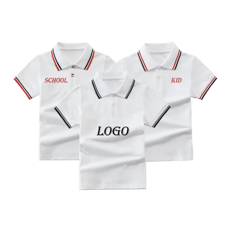 High-Quality-Kids-for-POLO-Lapel-Shirt-Custom-Solid-Color-Striped-Short-Sleeved-Age-Range-2-14-Years-School-Uniform-for-POLO