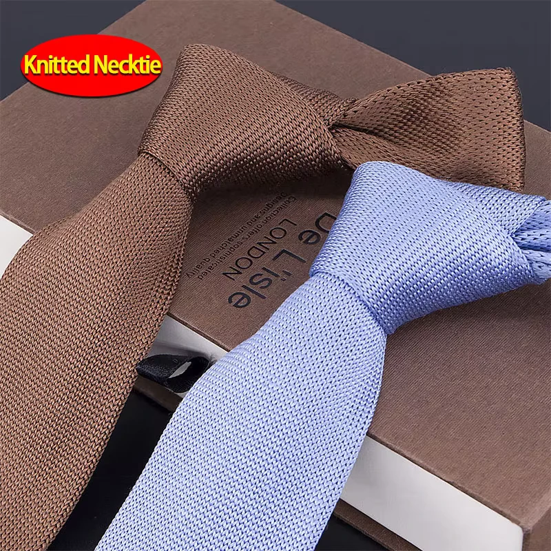 High-Quality-Luxury-100-Handmade-Neck-Tie-Custom-Polyester-Knitting-Neckties-for-Business-Men