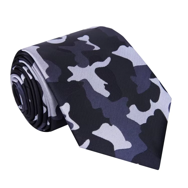 High-Quality-Navy-Blue-Polyester-Ties-of-Men-Classic-Style-Business-and-Party-Formal-Occasions-Customized-logo-Tie