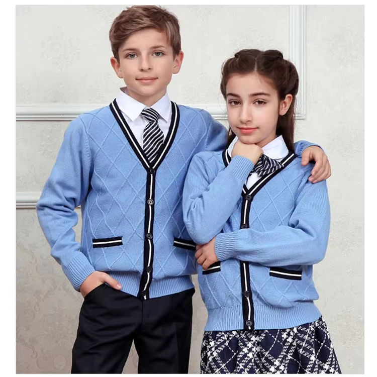 High-Quality-OEM-Custom-School-Uniforms-Knit-Sweater-Winter-Thick-Warm-Cardigan-Sweater