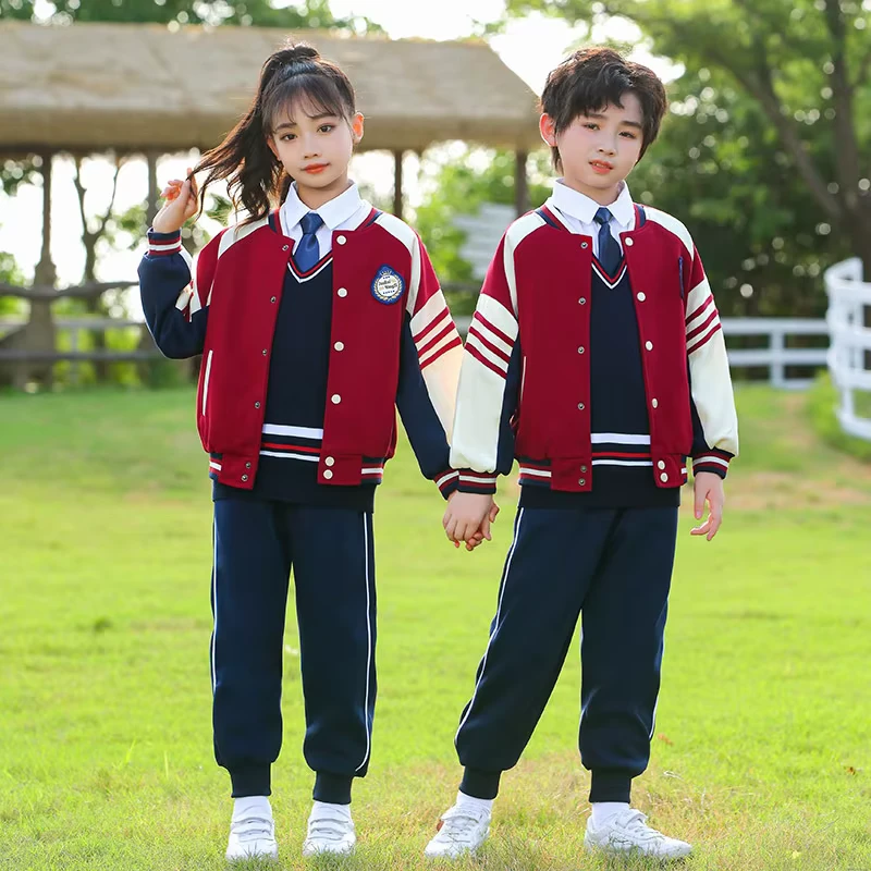 High-Quality-Primary-School-Uniforms-Spring-Autumn-Wear-Jacket-New-Style-Baseball-Suit-Custom-Designs