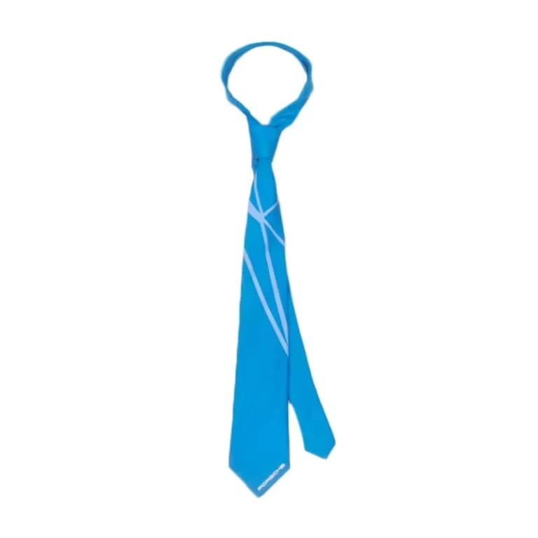 High-Quality-Promotion-Fashion-Solid-Color-Ties-Blue-Tape-Polyester-Neckties-With-Customized-logo