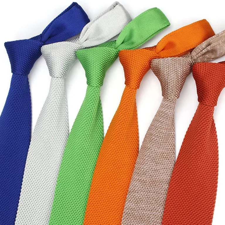 High-Quality-Ready-to-Ship-Corbatas-Punto-Solid-Color-Specialty-Neckties-Plain-Flat-Knitting-Neckties-Mens-Luxury-Knitted-Ties
