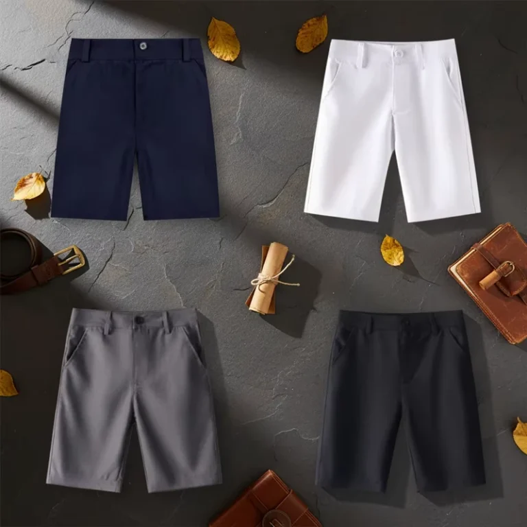 High-Quality-School-Boy-Cotton-Polyester-School-Uniform-Pants-for-Boys-K-12-Wrinkled-Childrens-Clothing