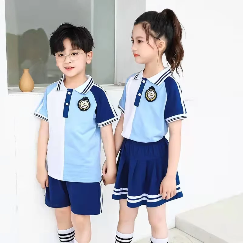 High-Quality-School-Sport-Uniform-New-Model-School-Uniform-Summer-Kindergarten-School-Uniform-Set