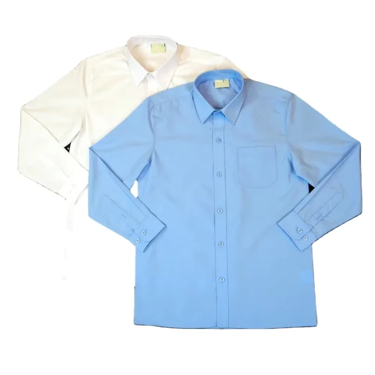 High-Quality-School-Uniform-White-Long-Sleeve-Shirt-Blue-Long-Sleeve-Shirt-and-School-Trousers