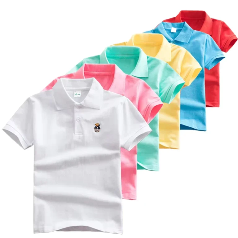 High-Quality-Sport-Uniform-Design-for-Kids-Polo-Shirts-100-Cotton-Summer-School-Uniforms