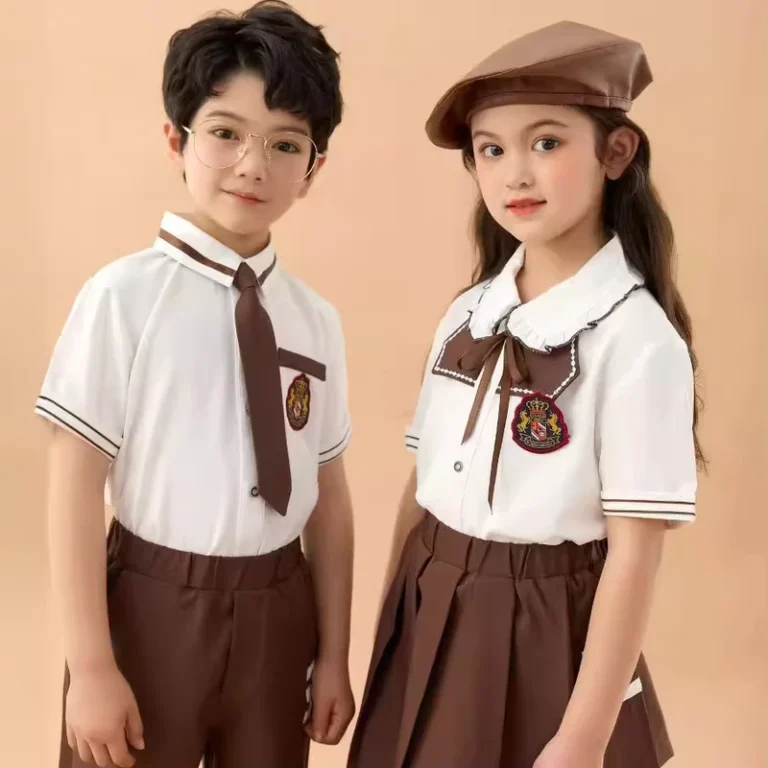 High-Quality-Unisex-POLO-Shirt-Shorts-and-Pleated-Skirt-Set-Summer-School-Uniform-Made-From-100-Cotton-for-Boys-and-Girls