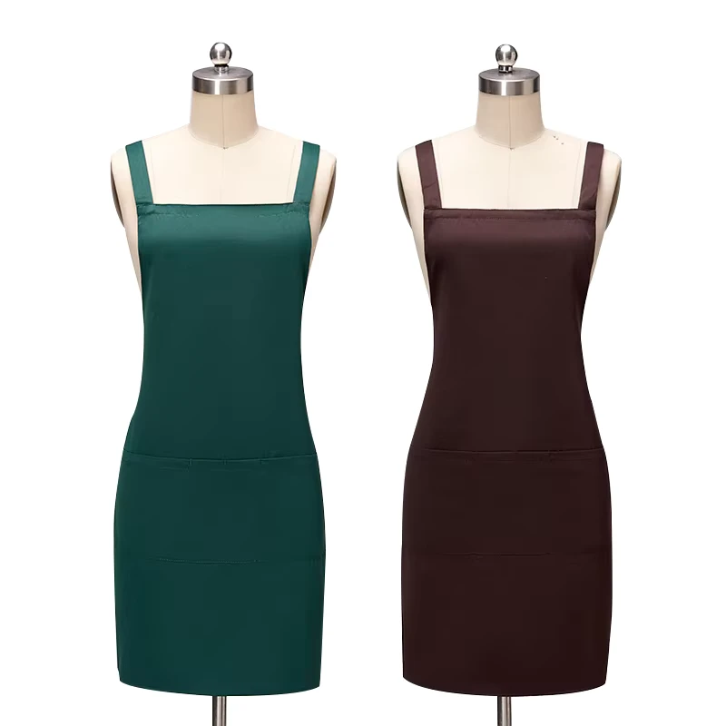 High-Quality-Unisex-Waterproof-Women-Restaurant-Coffee-Shop-Baking-Kitchen-Uniform-Custom-Logo-Home-Cooking-Cleaning-Workwear