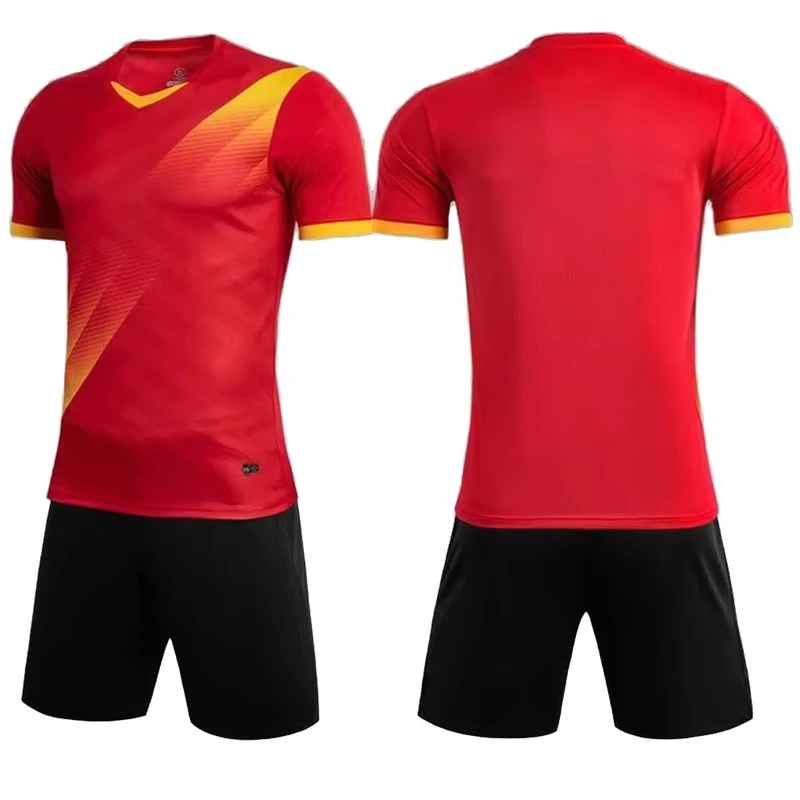 High-Quantity-Custom-Jersey-Using-Thermal-Sublimation-Short-sleeved-T-shirt-Soccer-Uniform-For-Sports