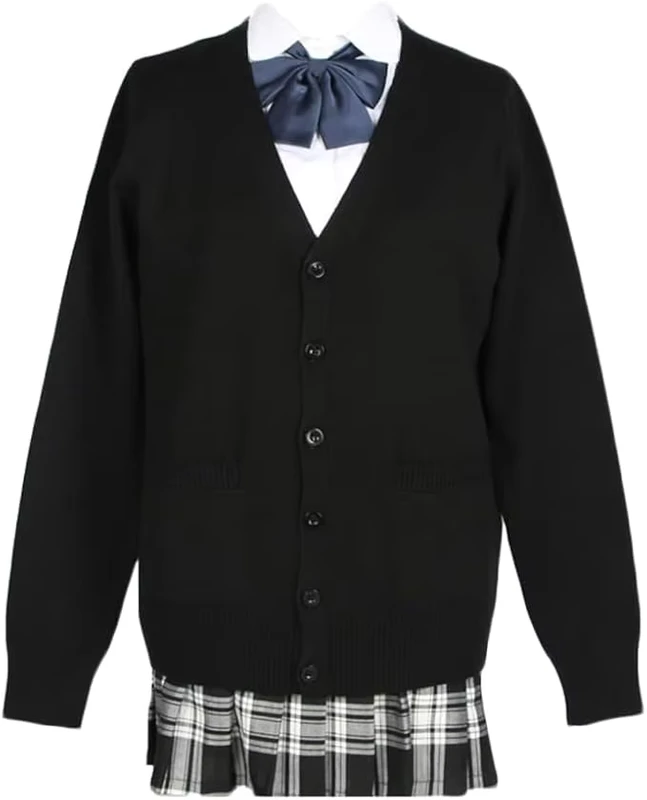 High-School-Girls-JK-Uniform-Suit-Jacket-Custom-Logo-Students-Clothing-Set-Manufacture-Knitted-Sweater-School-Uniforms