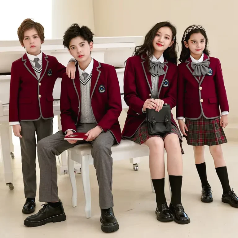 High-School-Uniform-for-Children-Red-School-Uniforms