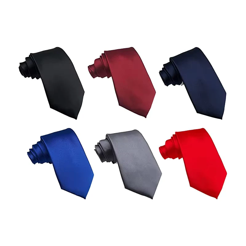 High-Visibility-Polyester-Custom-Solid-Satin-Woven-Casual-Breathable-Eco-Friendly-School-Uniform-Necktie-with-Company-Logo